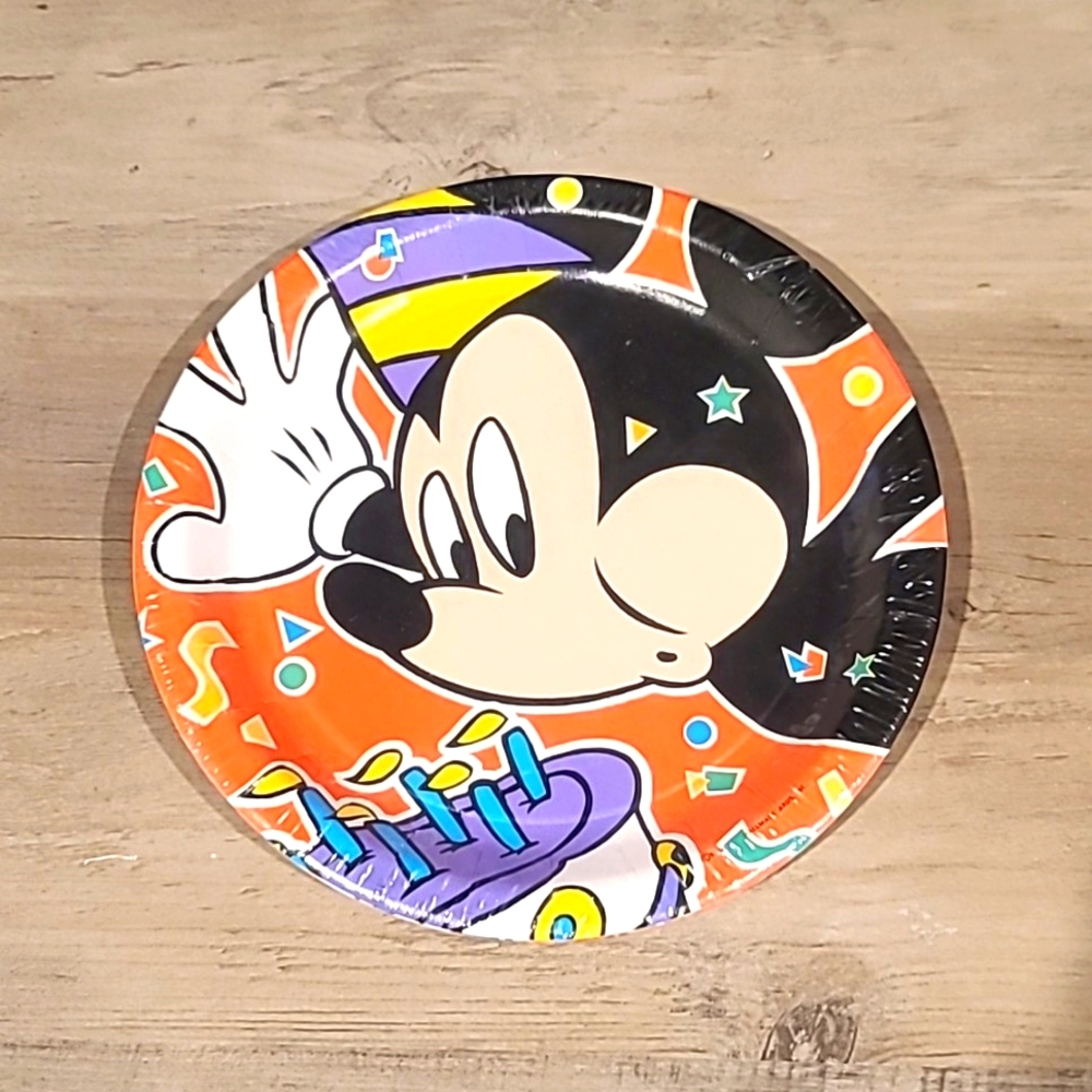 Disney Mickey Mouse Hallmark Birthday Party Plates ~ 8 3/4In. 8pk [Read Details]